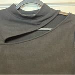 AQUA #74  CUT OUT RIB KNIT TOP BLOOMINGDALE'S EXCLUSIVE $58 Photo 2