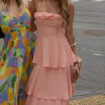 Lulus Peach Maxi Dress Photo 0