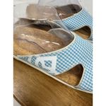 Spenco Womens Kholo Slide Comfort Sandal Blue Gingham Size 11 Total Support Photo 2