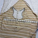 Lands' End Cream Bodycon Midi Dress Sleeveless Halter Casual Photo 4