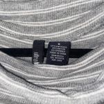 Ultra Flirt  Gray White Striped Sleeveless Ribbed Cowl Neck Top Womens Size Small Photo 2