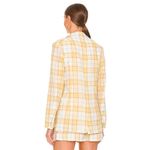 Rag and Bone  Margot Plaid Blazer in Yellow 6 Womens Jacket picnic Photo 1