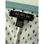 Lane Bryant  Sleeveless Black‎ White Blouse 22 24 Polka Dot Top Shirt Plus Work Photo 4