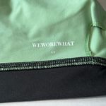 We Wore What  solid scoop bra top small green and black cross back Photo 5