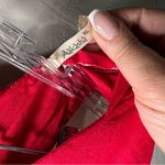 Aakasha Raspberry Red Linen Front Pleated Hood Sleeveless Lagenlook Maxi Dress Size XL Photo 8