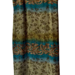 Kathie Lee Collection 90s Sleeveless Floral Dress M Green Blue Ombre Vintage Photo 0