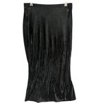 EXPRESS Vintage Y2K  Maxi Skirt Womens M Black Velvet Soft Y2K 90s Whimsygoth Photo 2