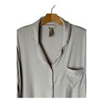 SKIMS Shirt Women Large Tan Ribbed Knit Soft Lounge Sleep Top Sleepwear Comfy Photo 4