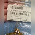 Judith Ripka New  14k Yellow Gold Morganite & Diamond 1.40 cttw Necklace Photo 3