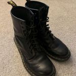 Dr. Martens VTG Dr Marten Classic Rubber Combat Boots Black Size 9 Doc Martens Lace Up Boots Photo 4