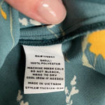 Collective Concepts Collective Concept Stitch Fix Open Front Knotted Green Floral Blouse M Petite Photo 9