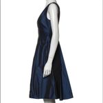 Max Mara Scoop Neck Knee-Length Dress Blue Size 2 Photo 3