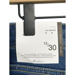 Kancan Size 13/30 High Rise Cuffed Ankle Skinny Distressed Dark Wash Denim Jeans Blue Photo 3