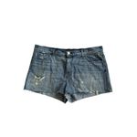 J Brand Women's Distessed Blue Denim Shorts Size 32 Photo 6