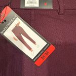 Mario Serrani Nwt textured pull o. Pants, burgundy size M super streeeetttcchhhh Photo 3