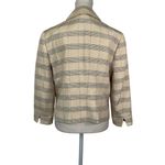 Vintage BCBG Maxazria Silk Blazer Striped Windowpane Blue Size 10 Photo 12