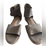 Eileen Fisher  Two Piece Ankle Mesh Strap Suede Open Toe Sandals Photo 3