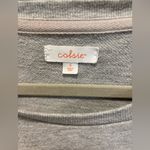 Colsie Gray Cropped Relaxed Crewneck Sweatshirt Size S Photo 2