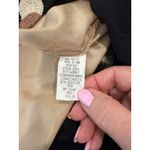 Anthropologie Ruth Embroidered Polka Dot Ribbon Pleated Hem Straight Skirt Black Women Size 10 Photo 6