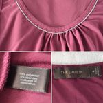 The Limited  Burgundy Silky Sleeveless Tank Top Medium Photo 2