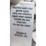 Athleta Womens Size 10 Linen Pant Beige Stripped Drawstring Relaxed Photo 3