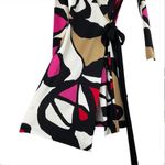Diane Von Furstenberg  The Abrigo Long Sleeve Silk Wrap Dress in Miro Flowers,‎ 4 Photo 7