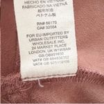 Free People  Brown Faux Suede Wrap Mini Skirt Size 8 Ruched Side Zipper Photo 8