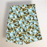 Style Company 8P Blue Olive Abstract Cotton Cropped Pants Casual Artsy Boho Photo 5