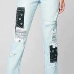 BLANK NYC The Madison Late Night Out High Rise Crop Patchwork Jeans 30" NWT Photo 0