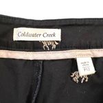 Coldwater Creek Womens Crop Carpi Dress Pants Embroidered Zebra Print Black P12 Photo 7