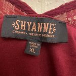 Shyanne  Size XL Country Wear Red Dress Top With Slip Photo 2