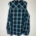 Torrid Plaid Cold Shoulder Long Sleeve Button Down Shirt EUC Sz 2X Cotton Photo 6