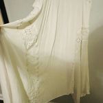 Ramy Brook Ivory Crepe Hourglass V-Neck Sleeveless Lace Cutout Dress Size 10 Photo 11