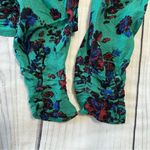 Free People NWT Hilary Printed Top Green Smocked Floral Blouse Size XS Boho Photo 7