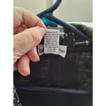 Self Esteem Size M Womens Button Up w/Belted Tie Black White Floral Plaid Jacket Photo 9