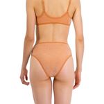 Aerie NWT!  Shine 90s High Cut Cheeky Bikini Swim Bottom in Bronze - Size Small Photo 1