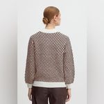 ICHI Alpaca Blend Pullover Knit Sweater Brown Size M Photo 2