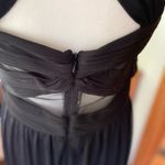 Betsy and Adam  Sleeveless Illusion Cutout Gown Black Sz 12 Photo 7