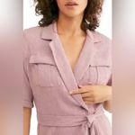 ZARA Free People Clementine Endless Summer Textured Wrap Mini Dress Purple Ash Small Photo 1
