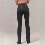 Abercrombie & Fitch  70s vintage flare Curve Love High Rise Jean denim black 6/28 Photo 3