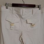 G by Guess Guess L Dress White Flare Pants Gold Hardware Photo 6