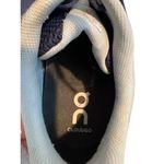 Hoka Clifton 7 Wide Running Shoes On Cloud Insoles Blue Orange Size 9D Wide Photo 6