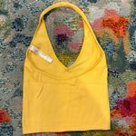 Urban Outfitters  Yellow Halter Top Cropped Photo 1