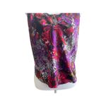 VTG California Dynasty Women Cropped Top M Colorful Abstract‎ Babydoll Y2K Retro Purple Size M Photo 3