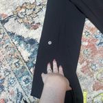Lululemon  Flare Size 6 Black Leggings With Black And White Waist Reversible Photo 1