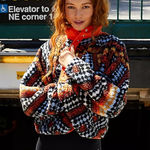 Free People Hit The Slopes Printed Fleece Jacket Photo 0