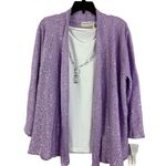 Alfred Dunner Women's Casual Lilac & White Tank & Cardigan Photo 0