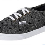 Vans  woven sneakers gray with black polka dots‎ unisex sizing Photo 0