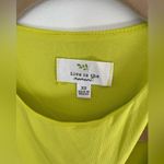 Live in the Moment  Neon yellow stretch top size xs new with tags Photo 3