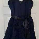 Trixxi Homecoming Dress Spaghetti Strap Short Navy Blue Photo 1